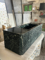 Green Marble Fluted Design Sink
